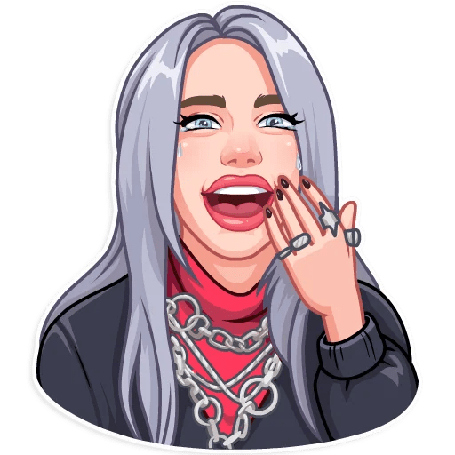 Стикеры из ВК Билли Айлиш