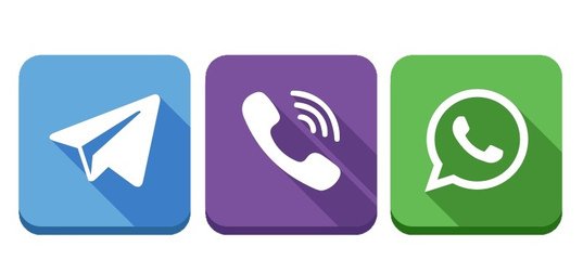 Вайбер Ватсапп телеграмм значок