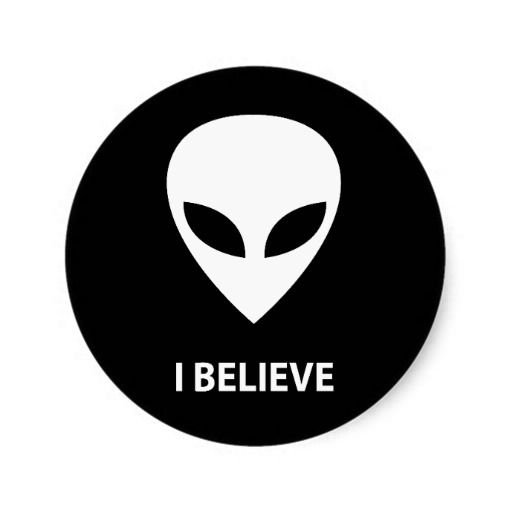 Инопланетянин значки believe