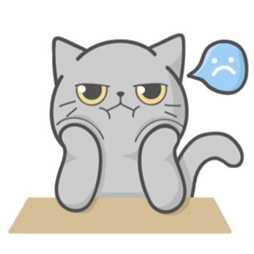 Кавайные наклейки котики