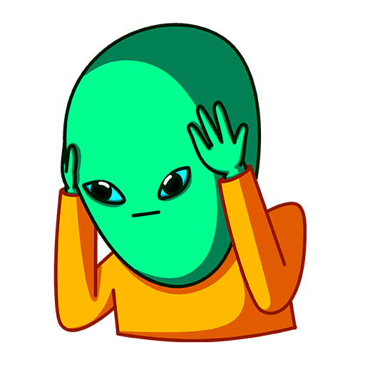 Стикеры инопланетяне ВК