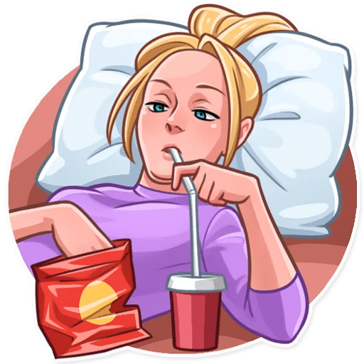 Стикер приболел