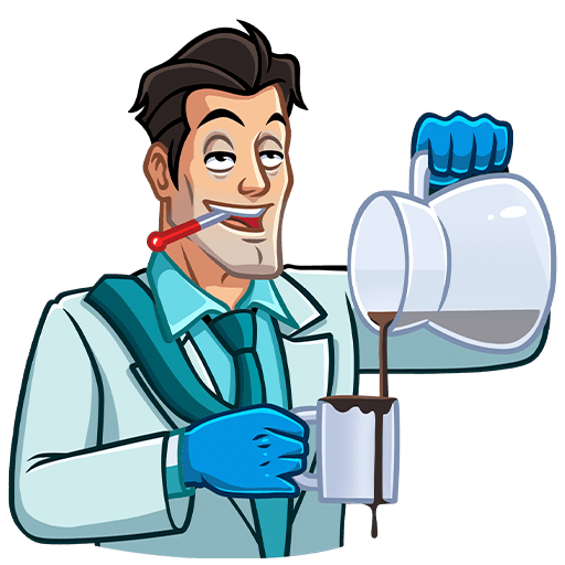 Врач стикер HD