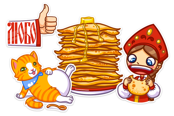 Блины вектор