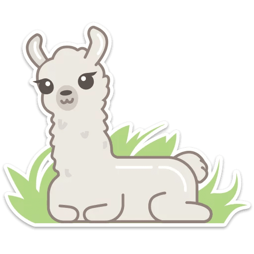 Наклейки с альпаками