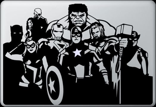 Наклейки на авто Марвел