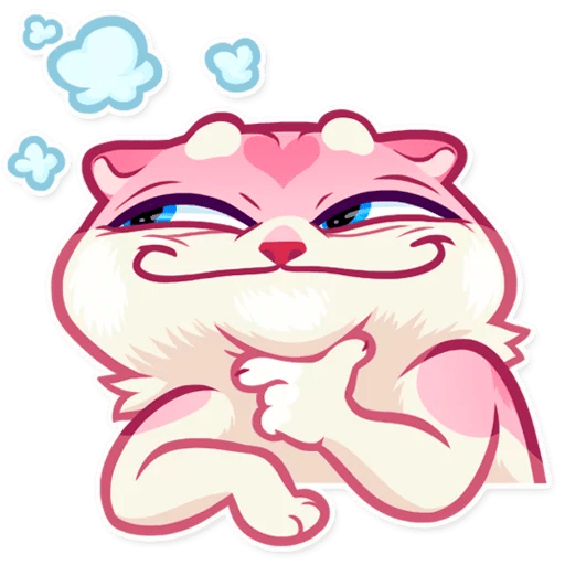 Набор стикеров кошка