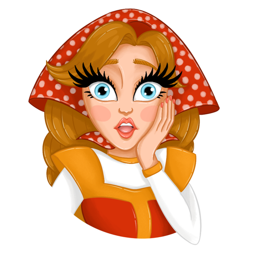 Стикер красотка