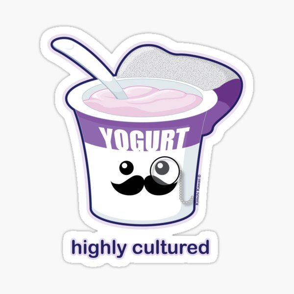 Наклейка на йогурт