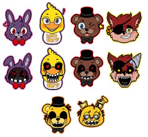 Наклейки с АНИМАТРОНИКАМИ