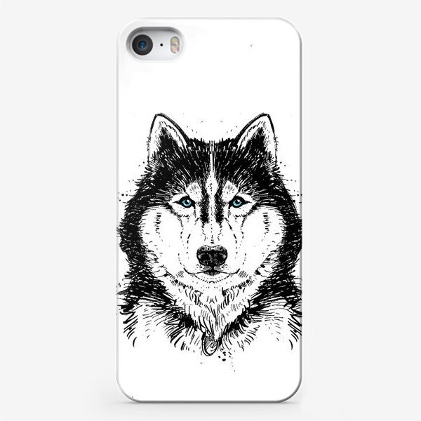 Чехол на телефон с хаски