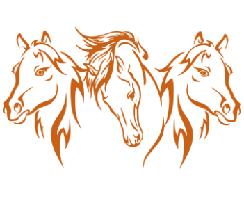 Тройка лошадей вектор