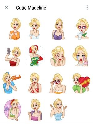 Стикеры cutie Madeline из телеграмм