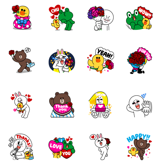 Стикер признательна