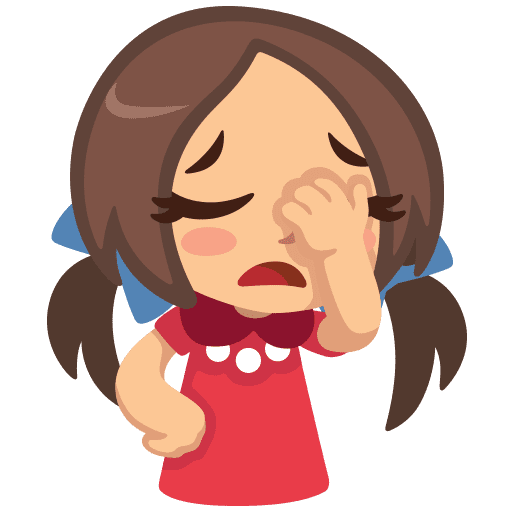 Стикер плачет