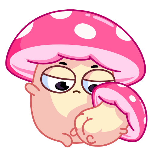 Стикеры мухомор Степа