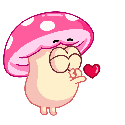 Стикеры мухомор Степа