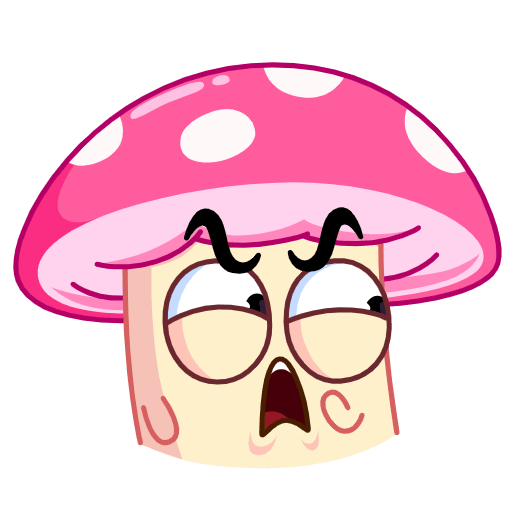 Стикеры мухомор Степа