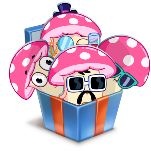 Стикеры мухомор Степа