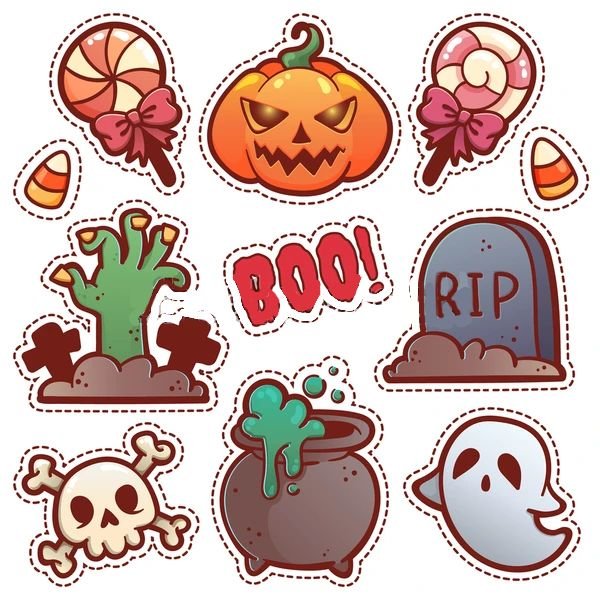 Наклейки на Хэллоуин