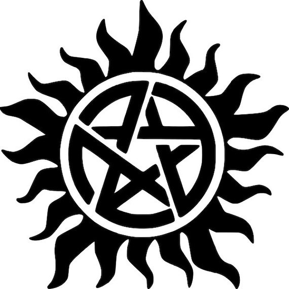 Сверхъестественное Стикеры черно белые