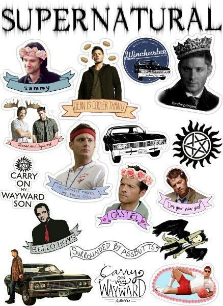 Наклейки сверхъестественное