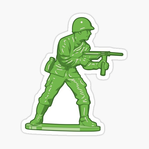 Стикер солдатик