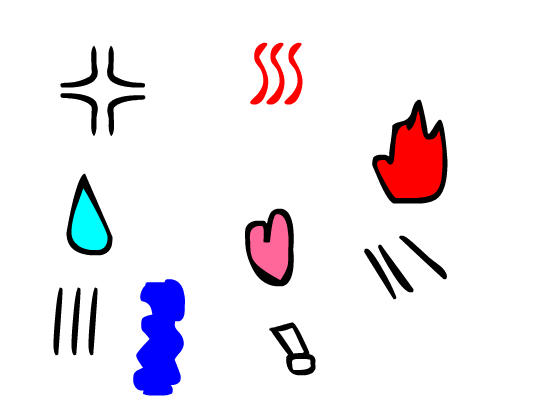 Символы эмоций в аниме