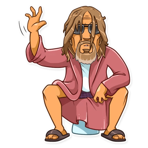 Большой Лебовски тату эскиз