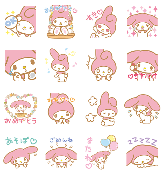 Хеллоу Китти Стикеры my Melody