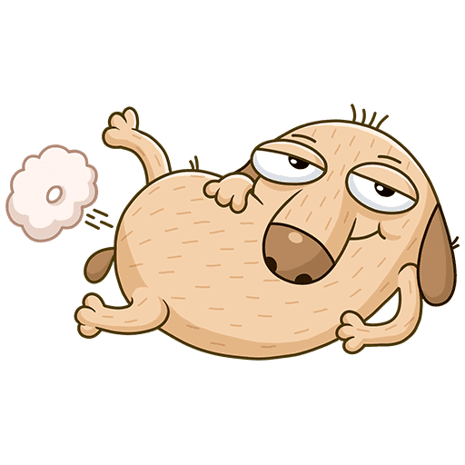 Пес Дигги Стикеры карман