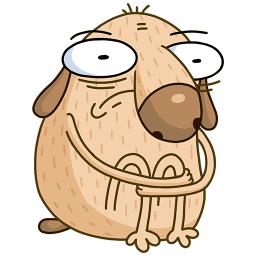 Собака Дигги стикер