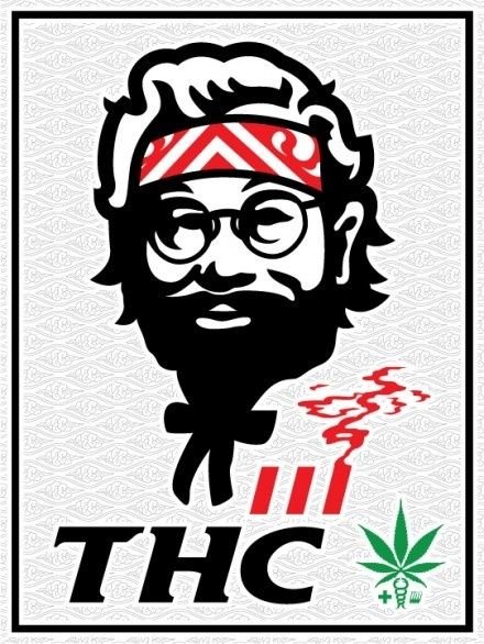 Наклейка KFC THC