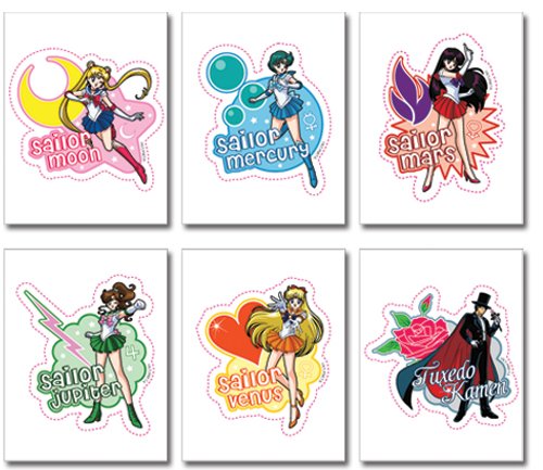 Наклейки Сейлор Мун надпись