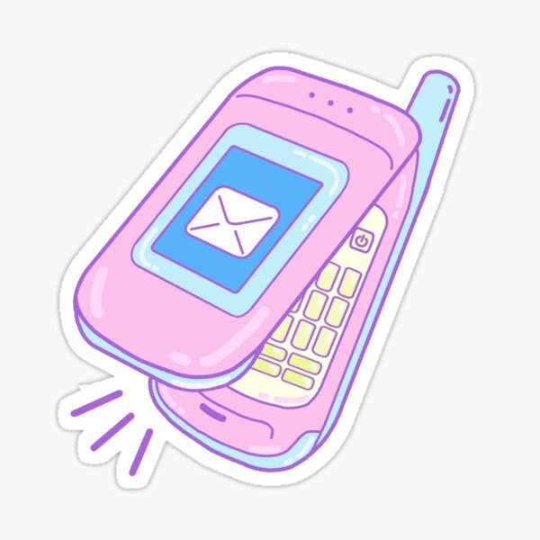 Телефон в мультяшном стиле