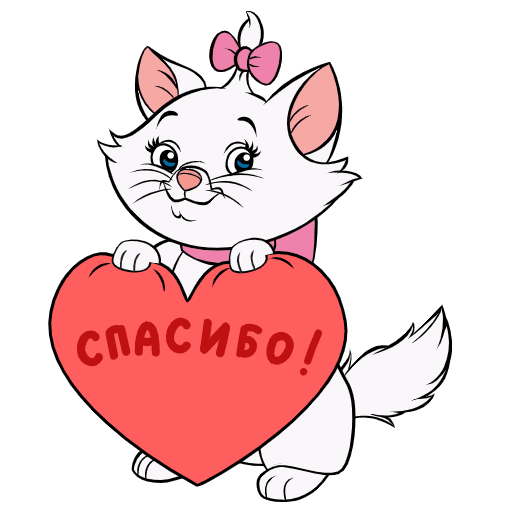 Стикеры ВК кошечка Мари