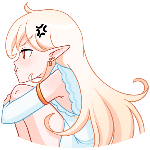 Лесная нимфа стикер телеграмма