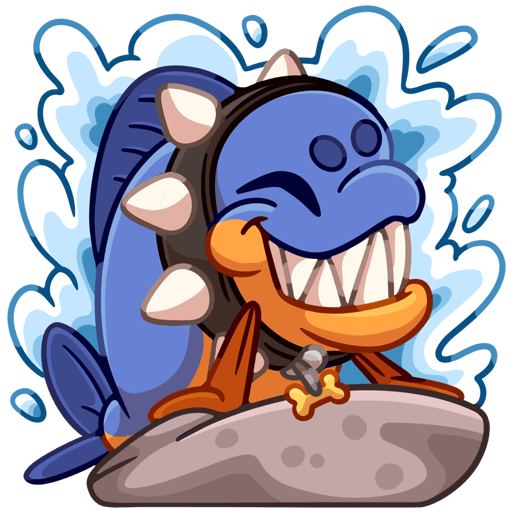 Новогодний Спайк стикер