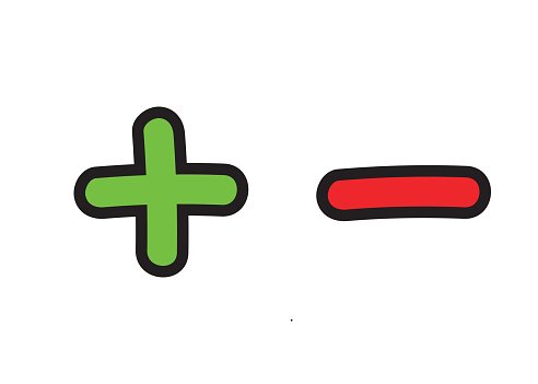 Плюсы и минусы рисунок