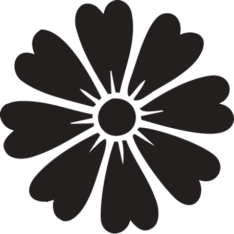 Черно-белый цветок