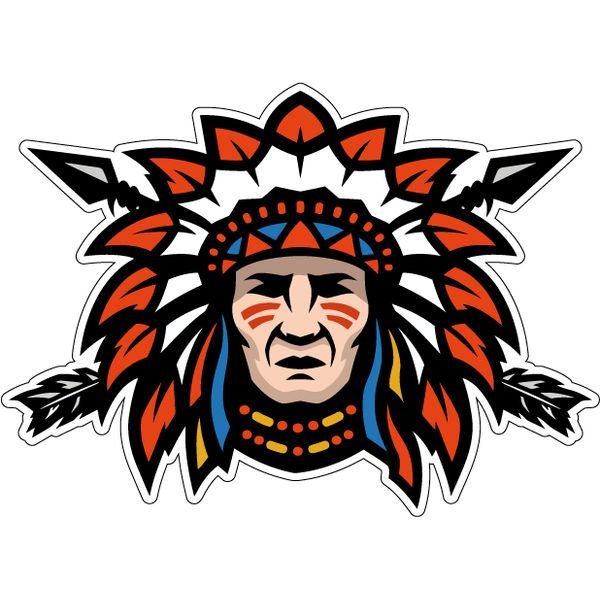 Наклейка на автомобиль с индейцами