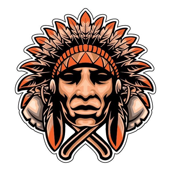 Вождь индейцев вектор