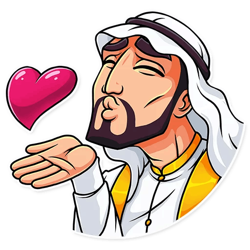 Стикер Шейх телеграмм