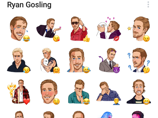 Гослинг Стикеры телеграмм