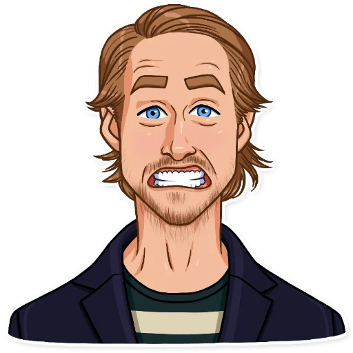 Стикеры Райан Гослинг телеграмм