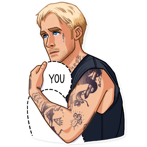 Гослинг Стикеры телеграмм