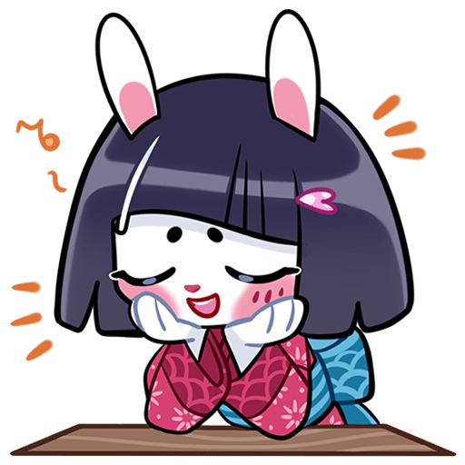 Усагичи Стикеры арт