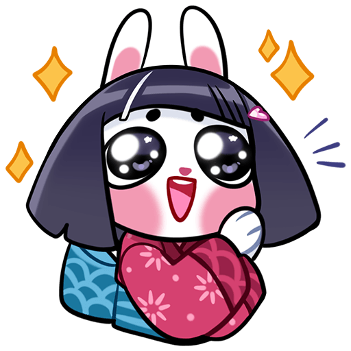 Усагичи стикер арты