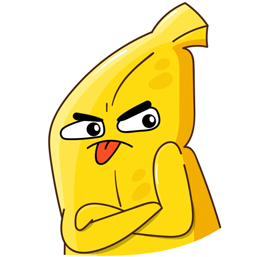 Стикеры ВК банан