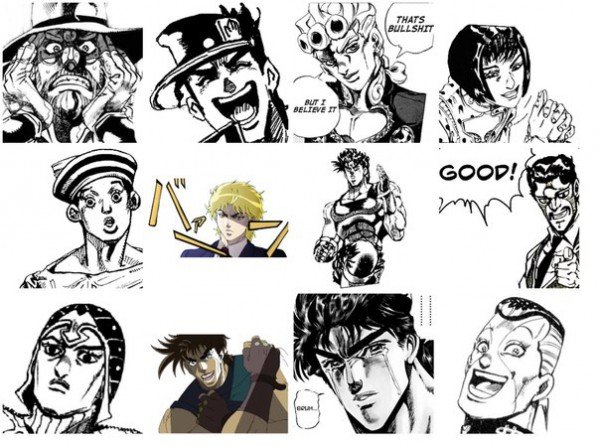 Стикеры для ватсап Джо Джо